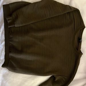 Army green sweater